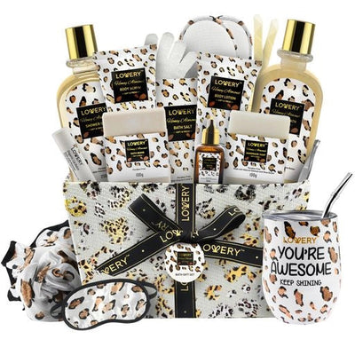 Honey Almond Home Spa Kit - 21Pc Bath & Body Gift Basket