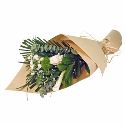 Designer's Choice White & Beige Bouquet